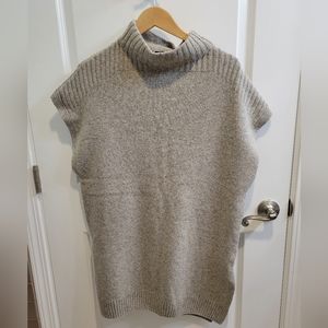 NWT Massimo Dutti Italian yarn wool silk xl short sleeve sweater tunic